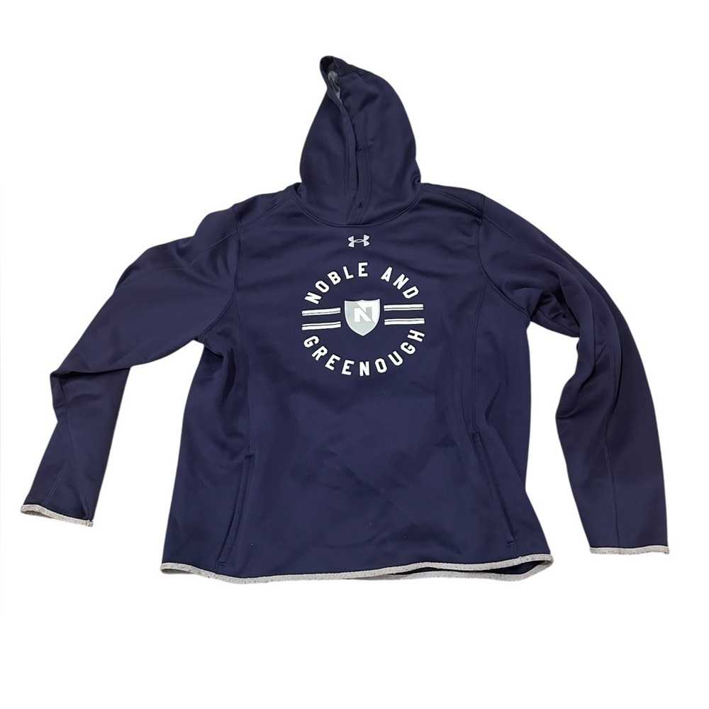 Men's Under Armor Nobel and Greenough School Navy Blue Hoodie XL